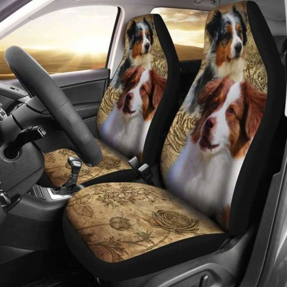 Australian Shepherd Car Seat Covers 091706 - YourCarButBetter
