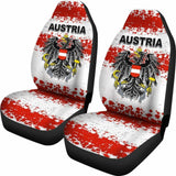 Austria Special Grunge Flag Car Seat Covers T232125 - YourCarButBetter