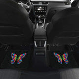 Autism Awareness Butterfly Front And Back Car Mats Set Of 4 202905 - YourCarButBetter