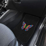 Autism Awareness Butterfly Front And Back Car Mats Set Of 4 202905 - YourCarButBetter