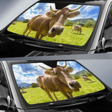 Auto Sun Shades - Cow 02 172609 - YourCarButBetter