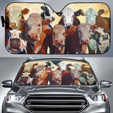 Auto Sun Shades - Cow 16 172609 - YourCarButBetter