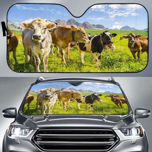 Auto Sun Shades - Cow 44 172609 - YourCarButBetter