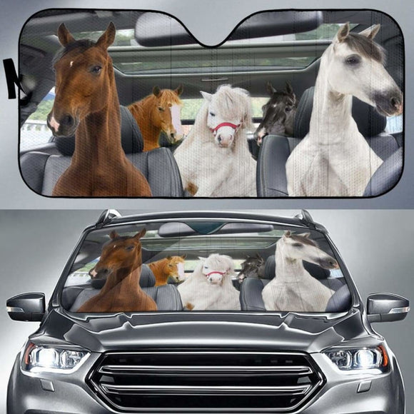 Auto Sun Shades - Horse 02 172609 - YourCarButBetter