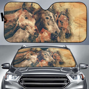 Auto Sun Shades - Horse 05 172609 - YourCarButBetter