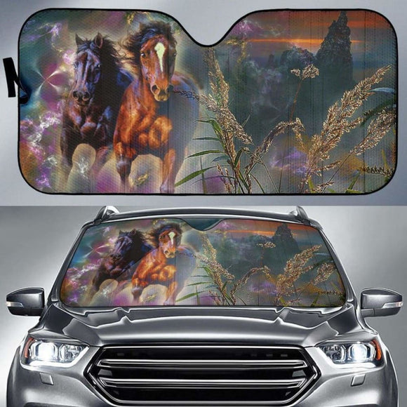 Auto Sun Shades - Horse 06 172609 - YourCarButBetter