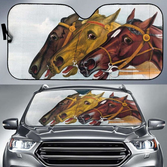 Auto Sun Shades - Horse 07 172609 - YourCarButBetter