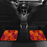 Autumn Maple Leaf Pattern Front And Back Car Mats 174914 - YourCarButBetter