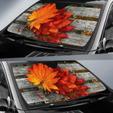 Autumn Red Car Sun Shade 182102 - YourCarButBetter