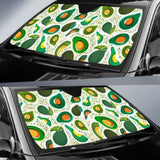 Avocado Design Pattern Car Auto Sun Shades 460402 - YourCarButBetter