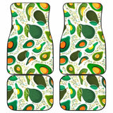 Avocado Design Pattern Front And Back Car Mats 174914 - YourCarButBetter