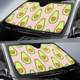 Avocado Heart Pink Background Car Auto Sun Shades 460402 - YourCarButBetter