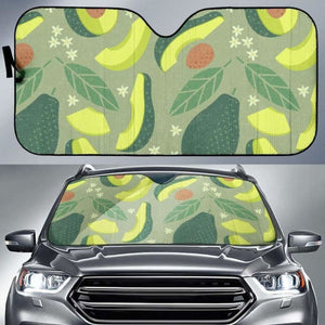 Avocado Pattern Car Auto Sun Shades 460402 - YourCarButBetter