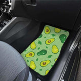 Avocado Pattern Green Background Front And Back Car Mats 174914 - YourCarButBetter