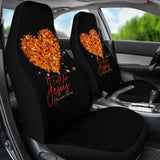 Awesome Fall For Jesus He Never Leaves Car Seat Covers 210205 - YourCarButBetter
