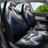 Awesome Gothic Grim Reaper Skull And Girl Car Seat Covers 210603 - YourCarButBetter