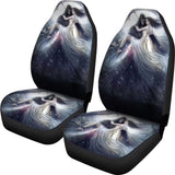 Awesome Gothic Grim Reaper Skull And Girl Car Seat Covers 210603 - YourCarButBetter