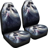 Awesome Gothic Grim Reaper Skull And Girl Car Seat Covers 210603 - YourCarButBetter