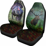 Awesome Turkey And Deer Car Seat Cover Amazing 161012 - YourCarButBetter