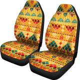 Aztec Colorful Orange Car Seat Covers 174510 - YourCarButBetter