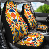 Aztec Colorful Orange Car Seat Covers 174510 - YourCarButBetter