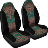 Aztec Elephant Black Burnt Orange Green Car Seat Covers 101819 - YourCarButBetter