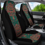 Aztec Elephant Black Burnt Orange Green Car Seat Covers 101819 - YourCarButBetter