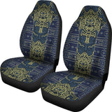 Aztec Elephant Navy Blue Mustard Yellow Car Seat Covers 101819 - YourCarButBetter