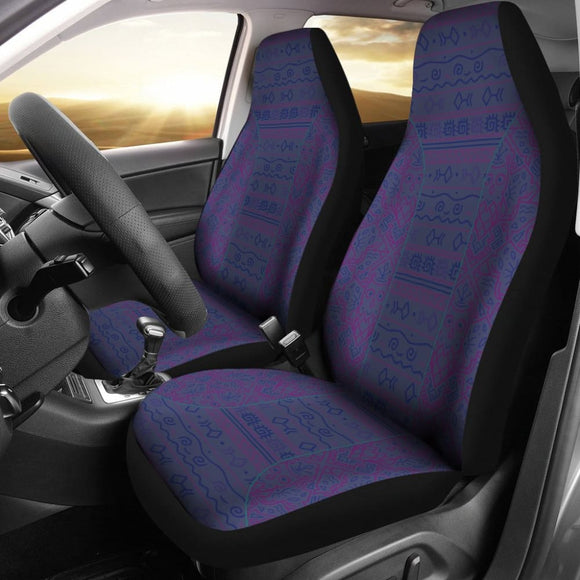 Aztec Light Purple Blue Car Seat Covers 174510 - YourCarButBetter