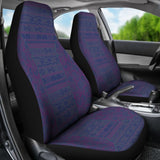 Aztec Light Purple Blue Car Seat Covers 174510 - YourCarButBetter