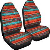 Aztec Orange And Teal Car Seat Covers 174510 - YourCarButBetter
