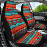 Aztec Orange And Teal Car Seat Covers 174510 - YourCarButBetter