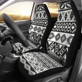 Aztec Pattern Black And White Car Seat Cover 174510 - YourCarButBetter