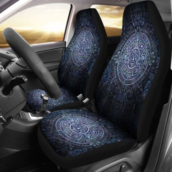 Aztec Symbol Blue Car Seat Covers (Set of 2) 110424 - YourCarButBetter