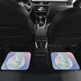 Baby Elephant Front And Back Car Mats 101819 - YourCarButBetter
