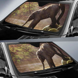 Baby Elephant Mammals Elephants Sunlight River Forest 4K 8K Car Sun Shade 104020 - YourCarButBetter