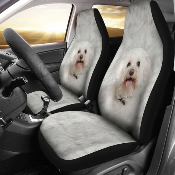 Baby Maltese Dog Car Seat Covers 3 110728 - YourCarButBetter