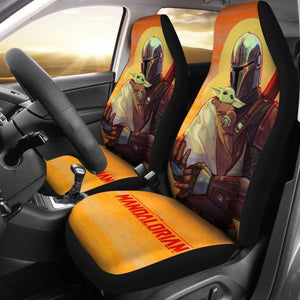 Baby Yoda And The Mandalorian Car Seat Covers For Fan 094201 - YourCarButBetter