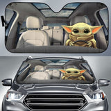 Baby Yoda Car Auto Sun Shade Star Wars Windshield Fan Gift 094201 - YourCarButBetter