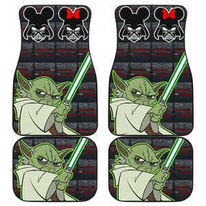 Baby Yoda Lightsaber Star Wars Car Floor Mats 094201 - YourCarButBetter