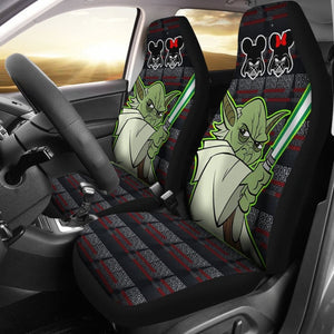 Baby Yoda Lightsaber Star Wars Car Seat Covers 094201 - YourCarButBetter