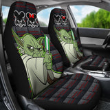 Baby Yoda Lightsaber Star Wars Car Seat Covers 094201 - YourCarButBetter