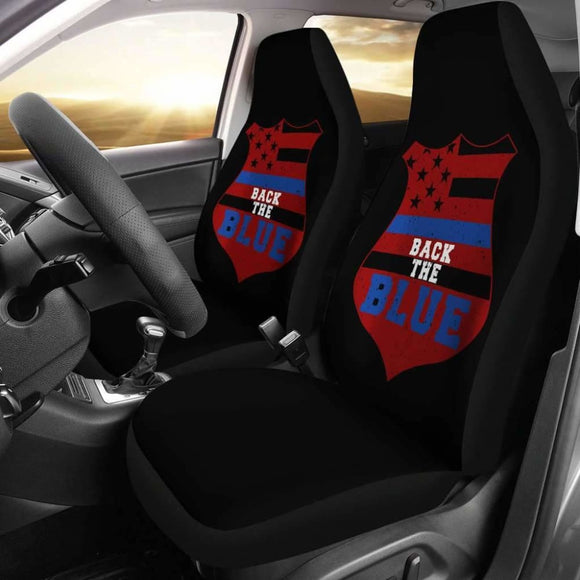 Back The Blue Police Usa Car Seat Covers - YourCarButBetter