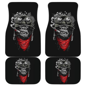 Badass Monkey Smoking Car Floor Mats 211801 - YourCarButBetter