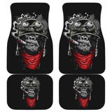 Badass Monkey Smoking Car Floor Mats 211804 - YourCarButBetter