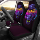 Badass Panther With Glasses Car Seat Covers 212601 - YourCarButBetter