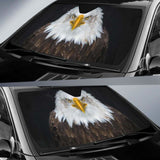 Bald Eagle North America Bird Dark Background 4K 8K Car Sun Shade 104020 - YourCarButBetter