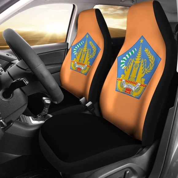 Bali Island Flag And Coat Of Arms Car Seat Cover Amazing 105905 - YourCarButBetter