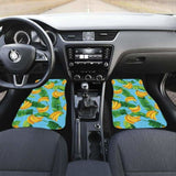 Banana Leaves Banana Design Pattern Front And Back Car Mats 174914 - YourCarButBetter