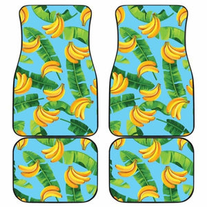 Banana Leaves Banana Design Pattern Front And Back Car Mats 174914 - YourCarButBetter